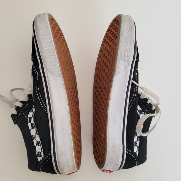 Vans Old Skool Checker Floral Black Cherry Butterfly Embroidery Women 5.5 - Picture 5 of 10